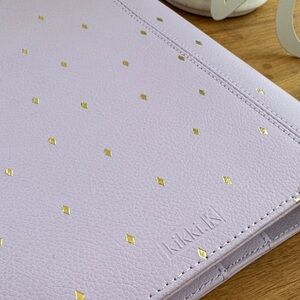 kikki.K Lavender Tablet/Planner Cover with Gold Diamond Accents
